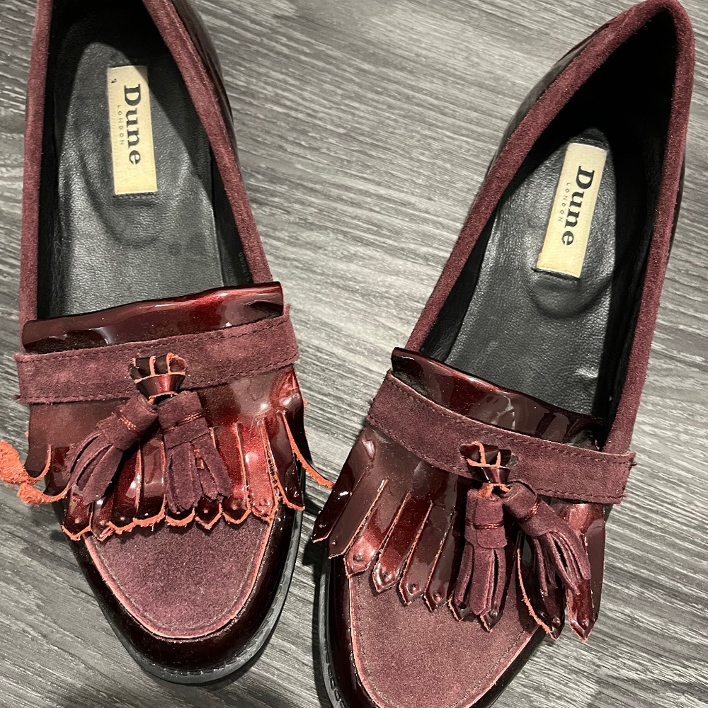 Dune leather loafer new!